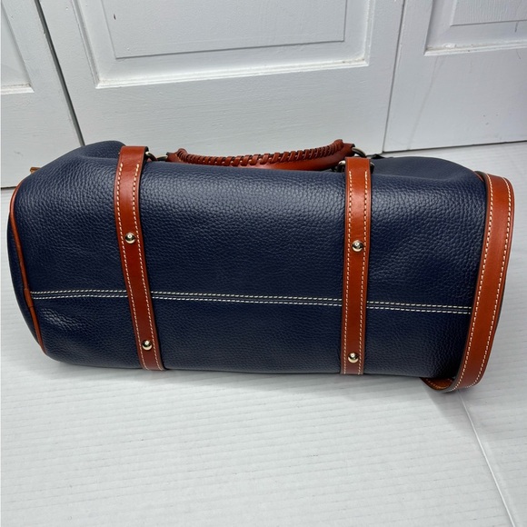 Price is firm DOONEY & BOURKE Pebble Leather Large Satchel in Blue - Picture 8 of 8